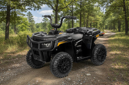 Licensed Arctic Cat 24V Ride - On ATV Quad Bike for Kids | Remote Control, LED Lights, EVA Wheels - with Grey Arctic Cat ATV | Sold by Uncle Wiener's Wholesale