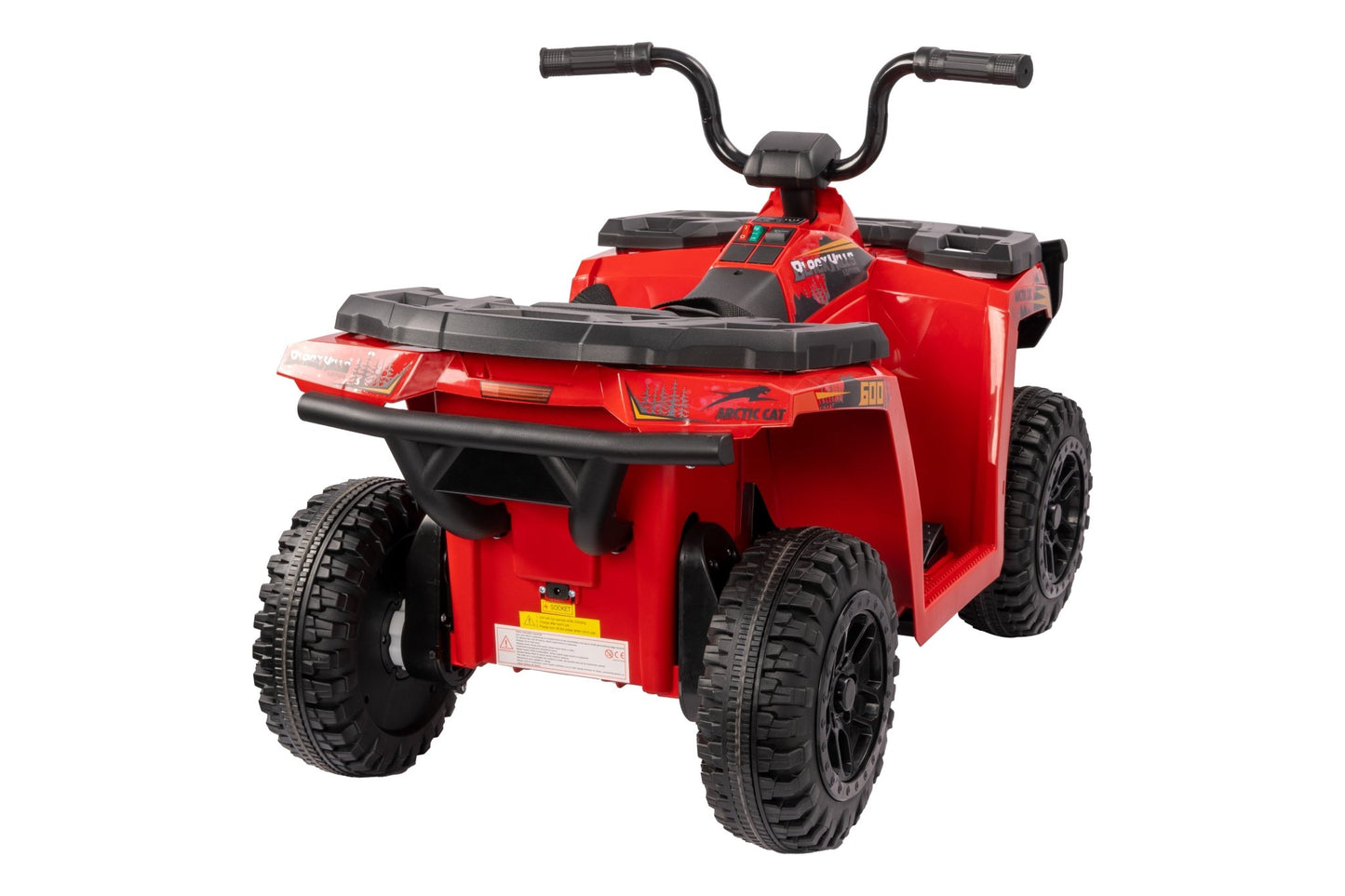 Licensed Arctic Cat 24V Ride - On ATV Quad Bike for Kids | Remote Control, LED Lights, EVA Wheels - with Red Arctic Cat ATV | Sold by Uncle Wiener's Wholesale