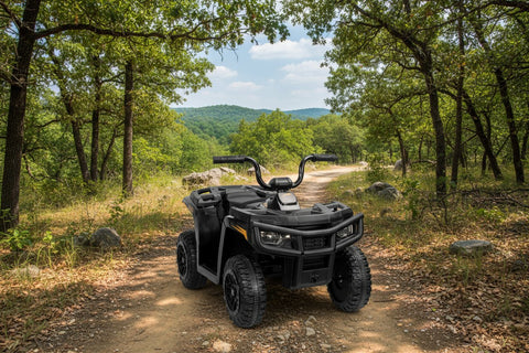 Licensed Arctic Cat 24V Ride - On ATV Quad Bike for Kids | Remote Control, LED Lights, EVA Wheels - with Grey Arctic Cat ATV | Sold by Uncle Wiener's Wholesale