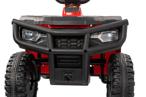 Licensed Arctic Cat 24V Ride - On ATV Quad Bike for Kids | Remote Control, LED Lights, EVA Wheels - with Red Arctic Cat ATV | Sold by Uncle Wiener's Wholesale