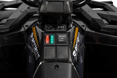 Licensed Arctic Cat 24V Ride - On ATV Quad Bike for Kids | Remote Control, LED Lights, EVA Wheels - with Grey Arctic Cat ATV | Sold by Uncle Wiener's Wholesale