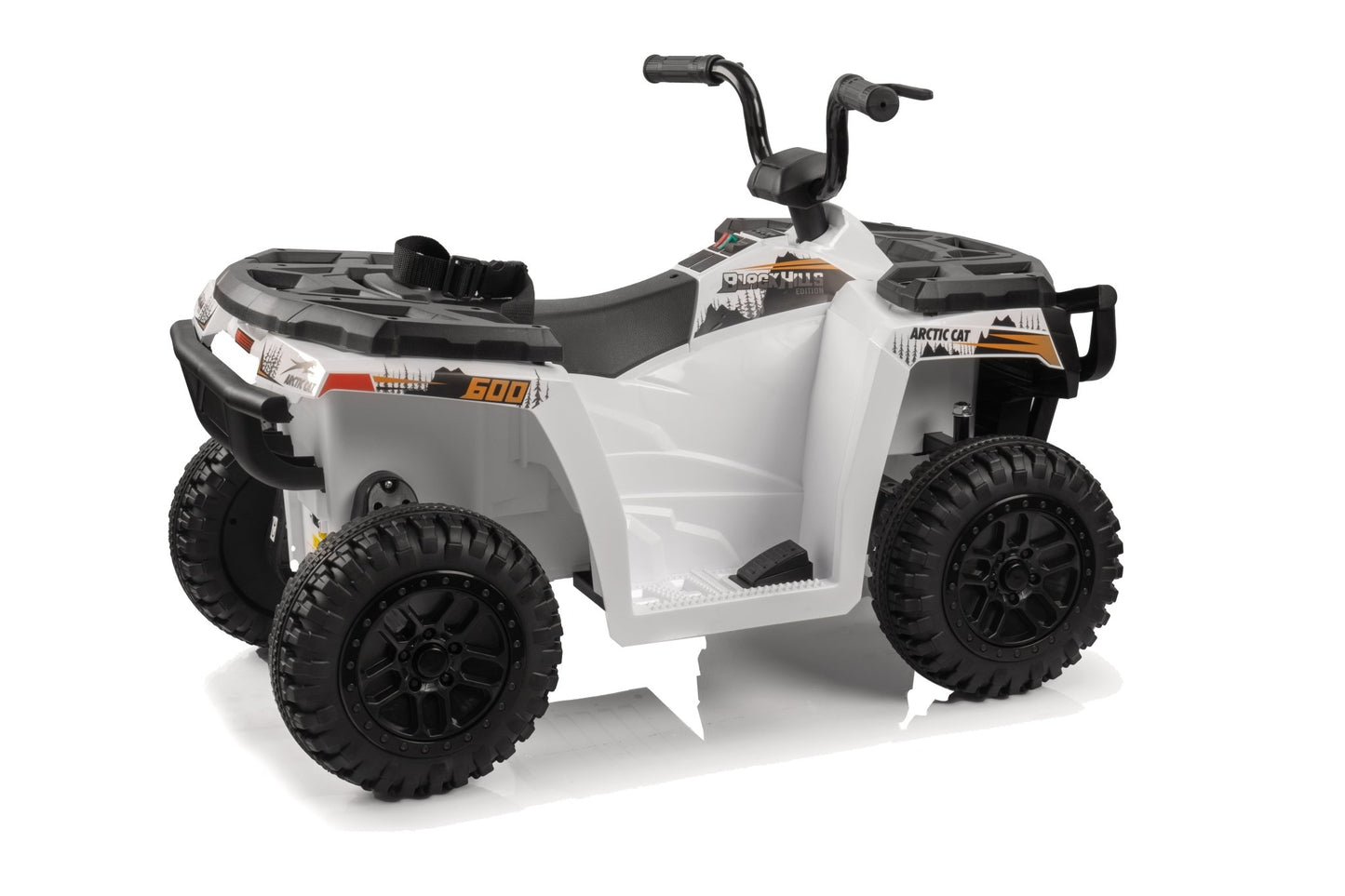 Licensed Arctic Cat 24V Ride - On ATV Quad Bike for Kids | Remote Control, LED Lights, EVA Wheels - with White Arctic Cat ATV | Sold by Uncle Wiener's Wholesale