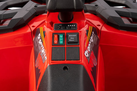 Licensed Arctic Cat 24V Ride - On ATV Quad Bike for Kids | Remote Control, LED Lights, EVA Wheels - with Red Arctic Cat ATV | Sold by Uncle Wiener's Wholesale