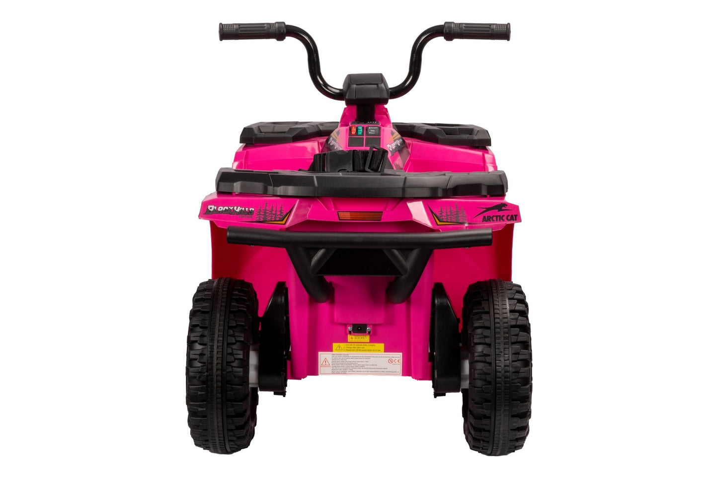 Licensed Arctic Cat 24V Ride - On ATV Quad Bike for Kids | Remote Control, LED Lights, EVA Wheels - with Pink Arctic Cat ATV | Sold by Uncle Wiener's Wholesale