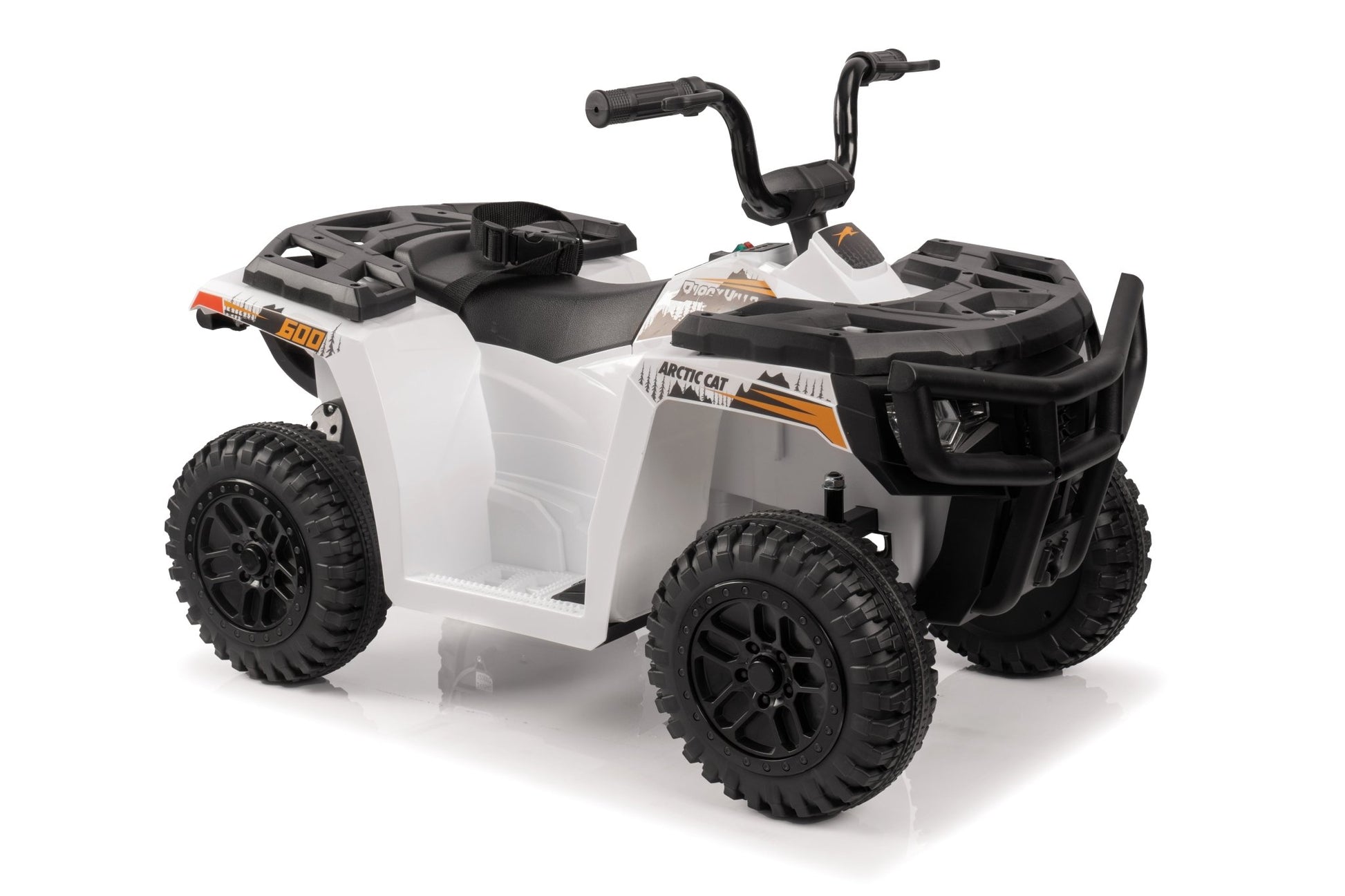 Licensed Arctic Cat 24V Ride - On ATV Quad Bike for Kids | Remote Control, LED Lights, EVA Wheels - with White Arctic Cat ATV | Sold by Uncle Wiener's Wholesale