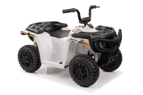 Licensed Arctic Cat 24V Ride - On ATV Quad Bike for Kids | Remote Control, LED Lights, EVA Wheels - with White Arctic Cat ATV | Sold by Uncle Wiener's Wholesale