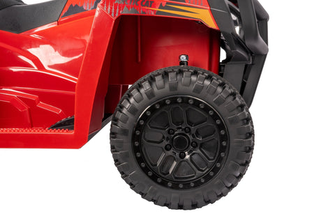 Licensed Arctic Cat 24V Ride - On ATV Quad Bike for Kids | Remote Control, LED Lights, EVA Wheels - with Red Arctic Cat ATV | Sold by Uncle Wiener's Wholesale