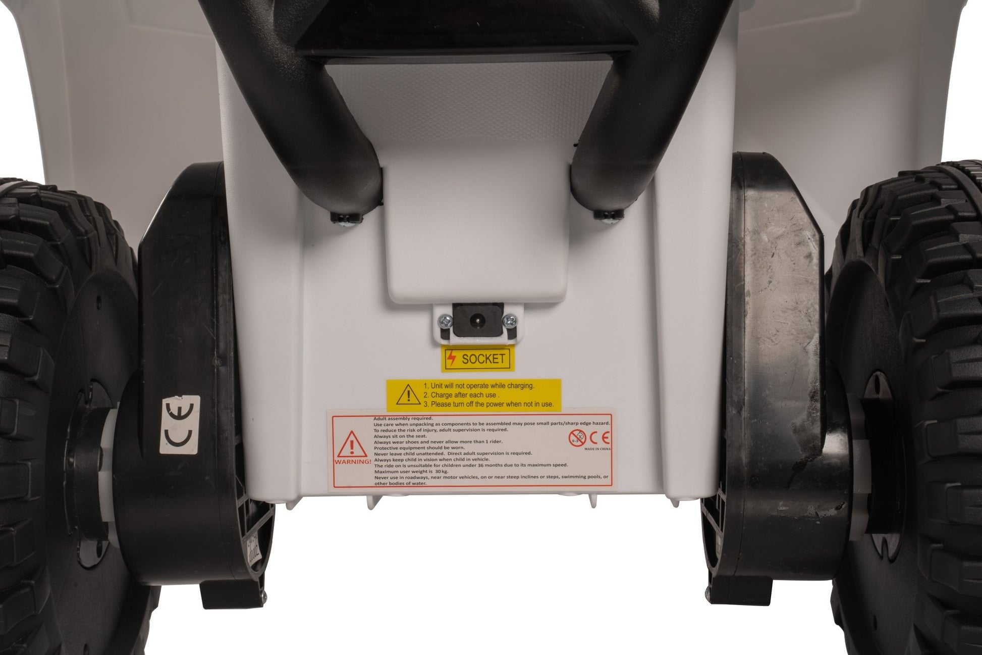 Licensed Arctic Cat 24V Ride - On ATV Quad Bike for Kids | Remote Control, LED Lights, EVA Wheels - with White Arctic Cat ATV | Sold by Uncle Wiener's Wholesale