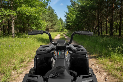 Licensed Arctic Cat 24V Ride - On ATV Quad Bike for Kids | Remote Control, LED Lights, EVA Wheels - with Grey Arctic Cat ATV | Sold by Uncle Wiener's Wholesale