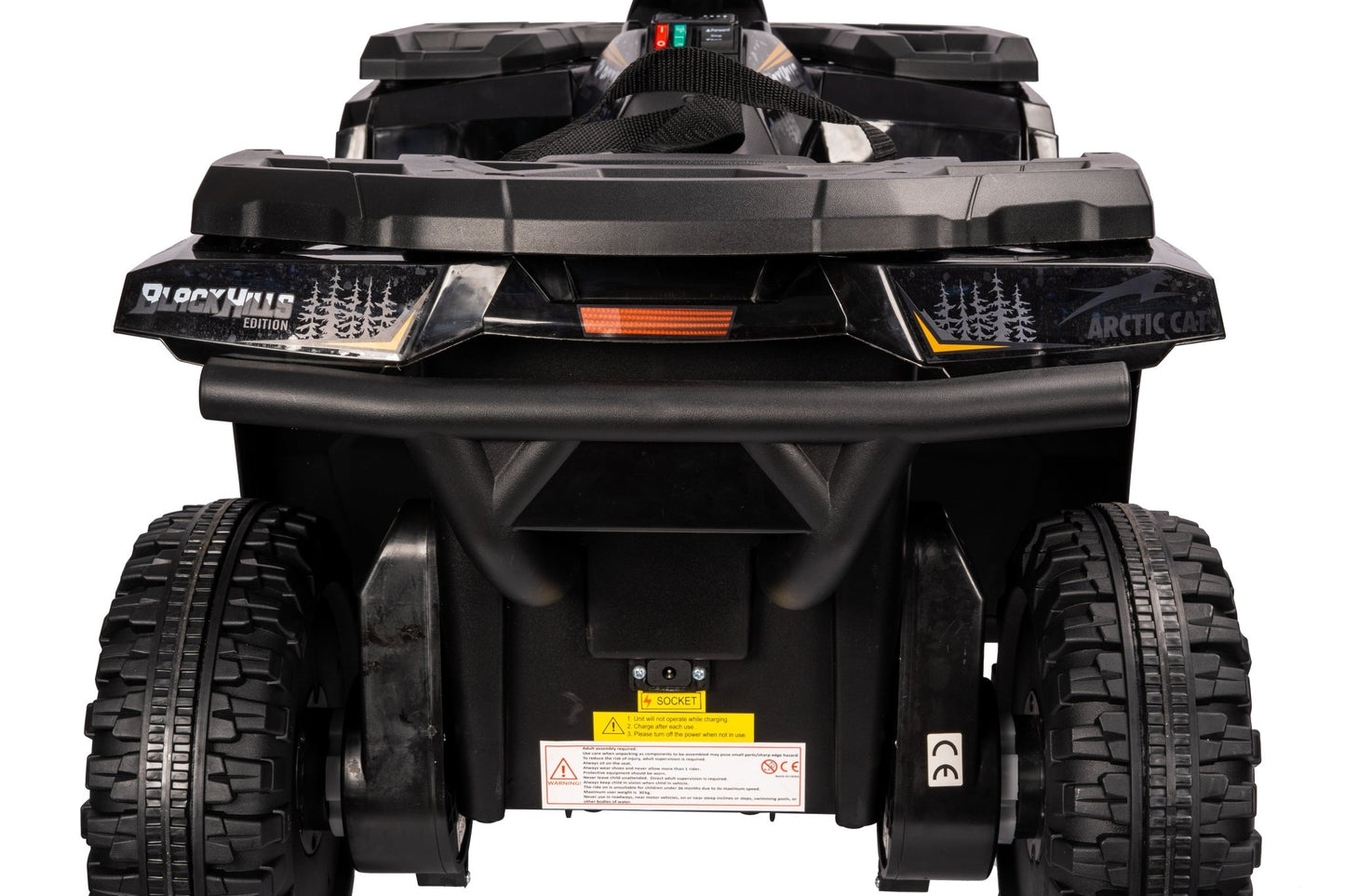 Licensed Arctic Cat 24V Ride - On ATV Quad Bike for Kids | Remote Control, LED Lights, EVA Wheels - with Grey Arctic Cat ATV | Sold by Uncle Wiener's Wholesale