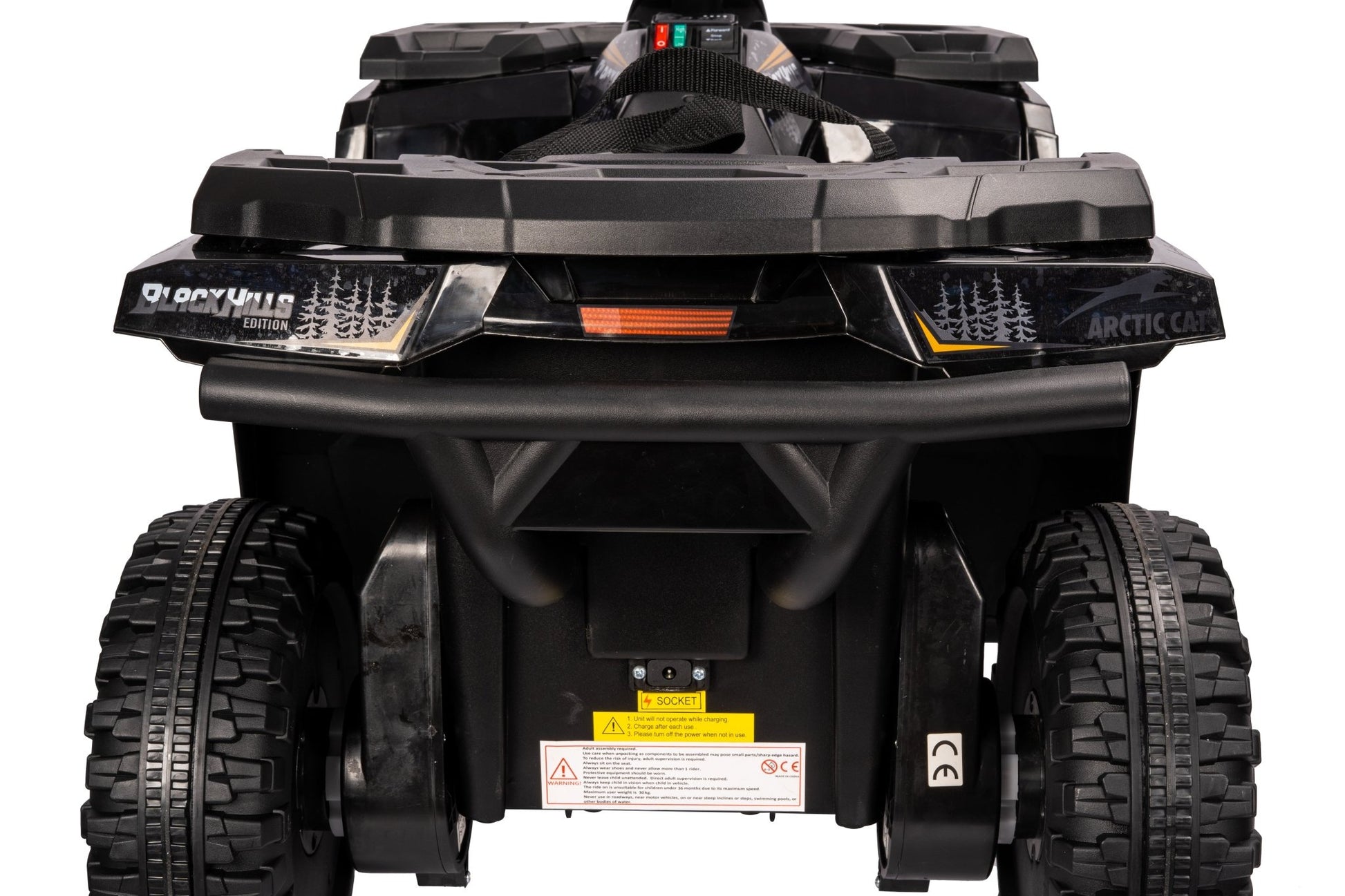 Licensed Arctic Cat 24V Ride - On ATV Quad Bike for Kids | Remote Control, LED Lights, EVA Wheels - with Grey Arctic Cat ATV | Sold by Uncle Wiener's Wholesale