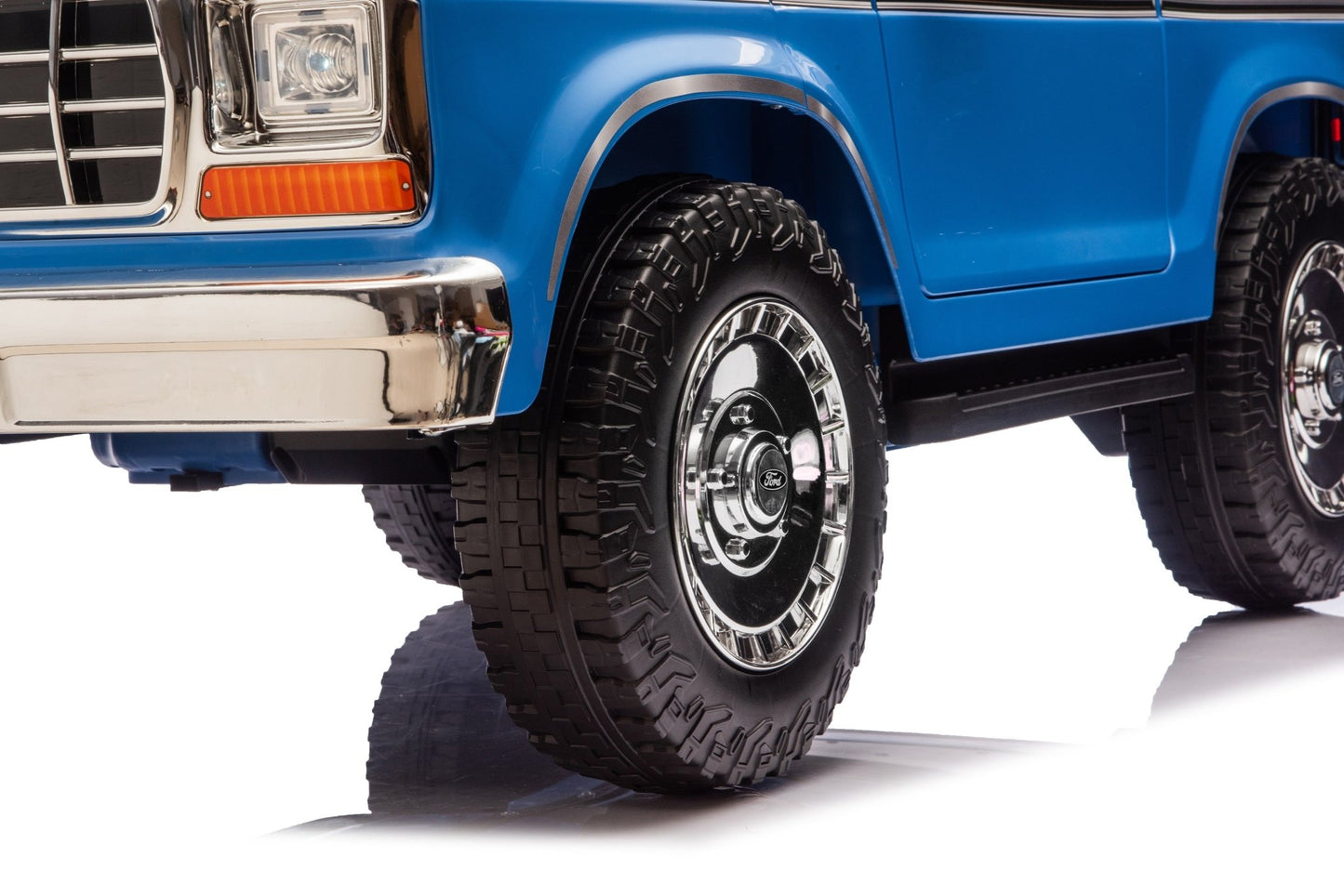 Licensed Ford F-150 24V Kids Ride-On Truck with Remote Control, Leather Seat, EVA Wheels & 150W Brushless Motor - with Blue | Sold by Uncle Wiener's Wholesale