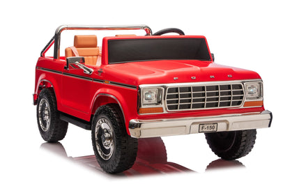 Licensed Ford F-150 24V Kids Ride-On Truck with Remote Control, Leather Seat, EVA Wheels & 150W Brushless Motor - with Blue | Sold by Uncle Wiener's Wholesale