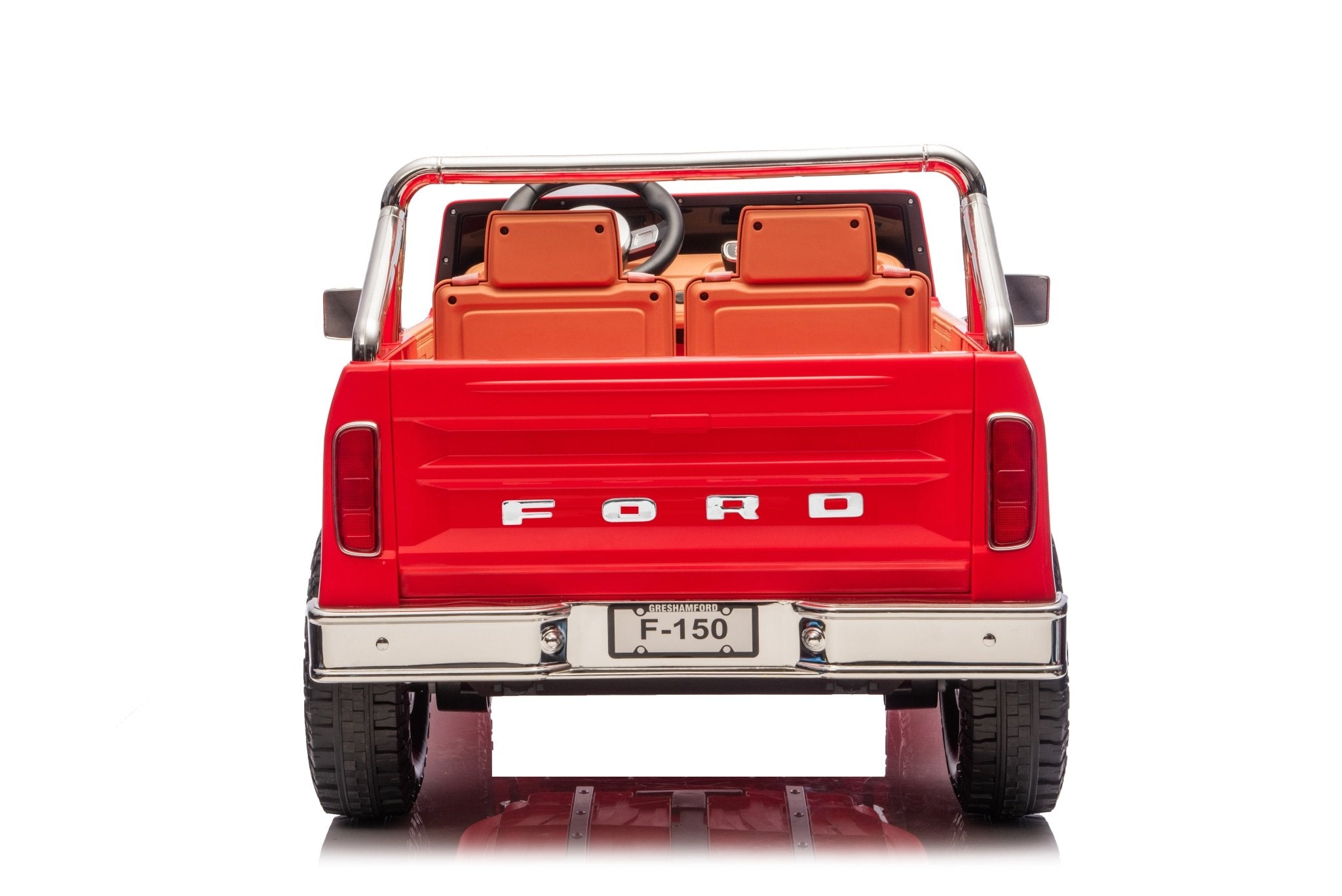 Licensed Ford F-150 24V Kids Ride-On Truck with Remote Control, Leather Seat, EVA Wheels & 150W Brushless Motor - with Blue | Sold by Uncle Wiener's Wholesale