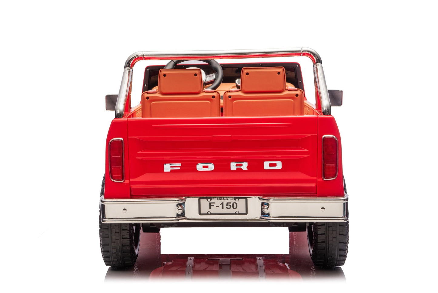 Licensed Ford F-150 24V Kids Ride-On Truck with Remote Control, Leather Seat, EVA Wheels & 150W Brushless Motor - with Blue | Sold by Uncle Wiener's Wholesale