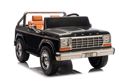 Licensed Ford F-150 24V Kids Ride-On Truck with Remote Control, Leather Seat, EVA Wheels & 150W Brushless Motor - with Black | Sold by Uncle Wiener's Wholesale