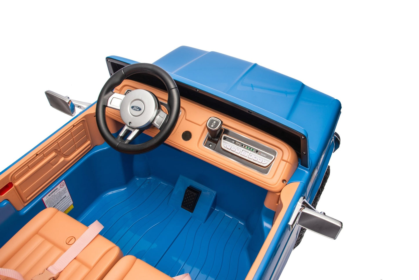 Licensed Ford F-150 24V Kids Ride-On Truck with Remote Control, Leather Seat, EVA Wheels & 150W Brushless Motor - with Blue | Sold by Uncle Wiener's Wholesale