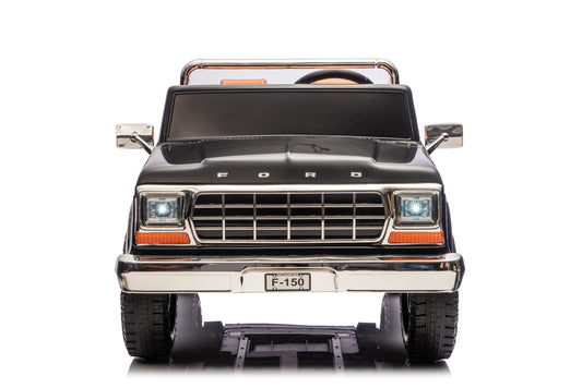 Licensed Ford F-150 24V Kids Ride-On Truck with Remote Control, Leather Seat, EVA Wheels & 150W Brushless Motor - with Black | Sold by Uncle Wiener's Wholesale