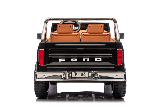 Licensed Ford F-150 24V Kids Ride-On Truck with Remote Control, Leather Seat, EVA Wheels & 150W Brushless Motor - with Black | Sold by Uncle Wiener's Wholesale