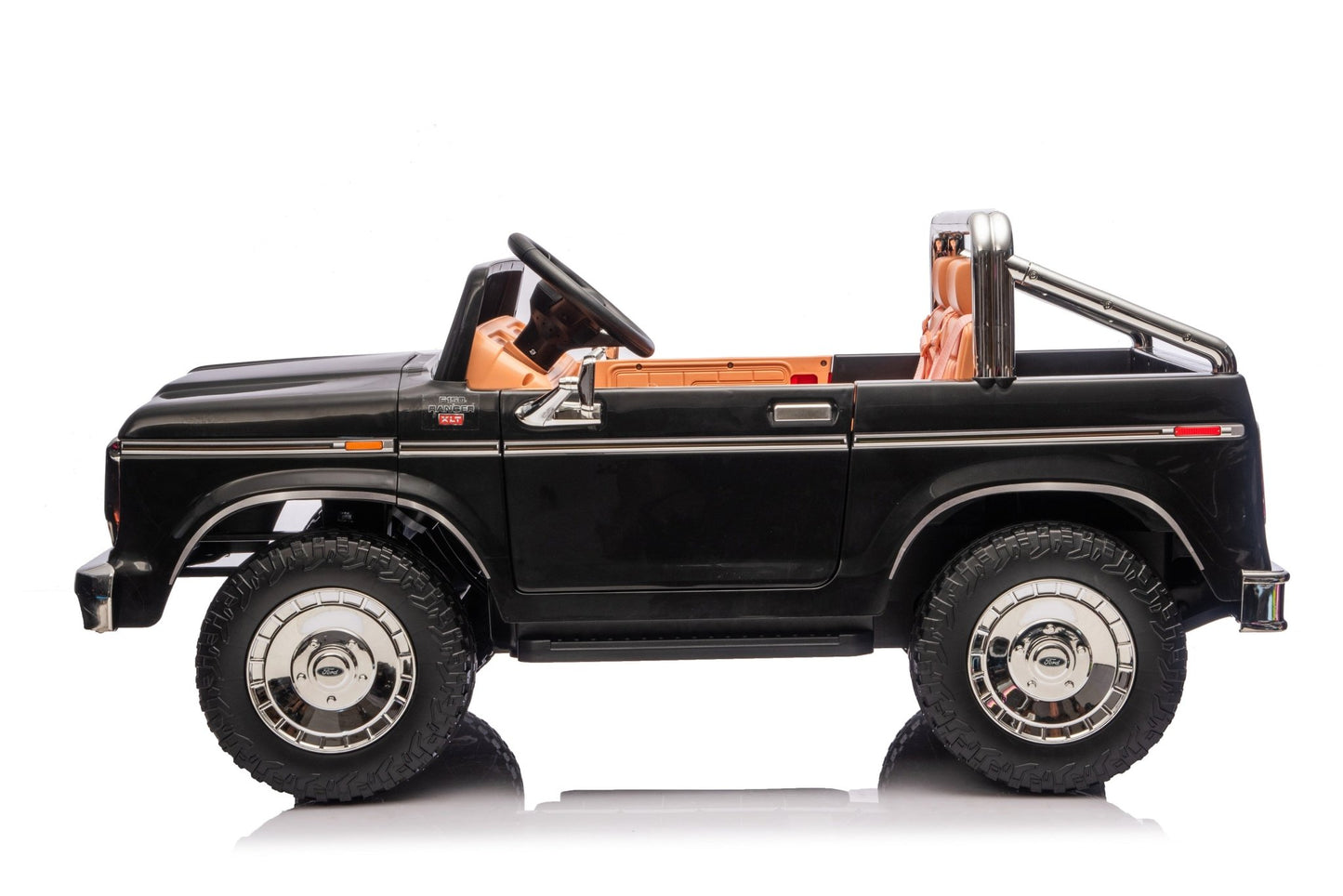 Licensed Ford F-150 24V Kids Ride-On Truck with Remote Control, Leather Seat, EVA Wheels & 150W Brushless Motor - with Black | Sold by Uncle Wiener's Wholesale