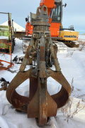Liebherr 1.0 CY Orange Peel Grapple – Like New – Heavy Duty Scrap Grapple - with | Sold by Uncle Wiener's Wholesale
