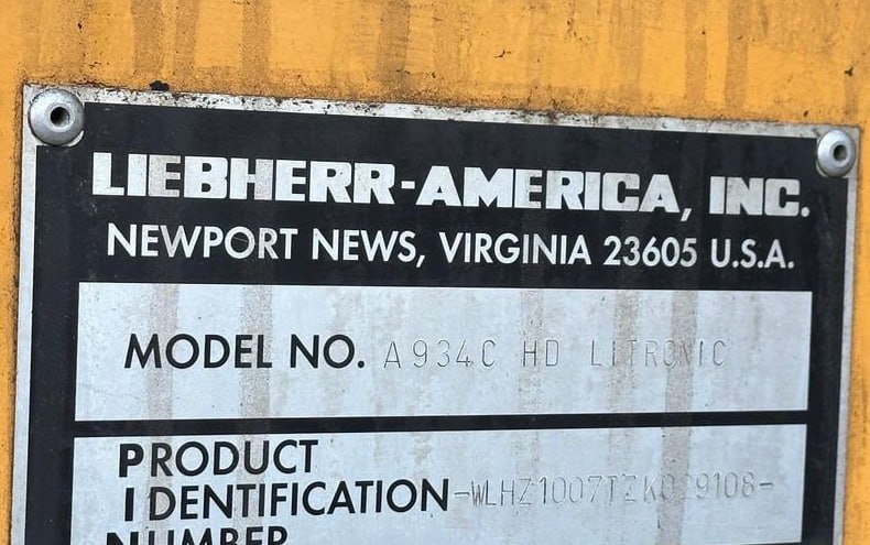Liebherr A934C Wheeled Material Handler – 2008 (Logging Spec) | Equipment Part - Out | Used OEM Liebherr Parts - with | Sold by Uncle Wiener's Wholesale