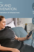 LifePro Sauna Blanket for Detoxification - Portable Far Infrared Sauna for Home Detox Calm Your Body and Mind Regular Black - with | Sold by Uncle Wiener's Wholesale
