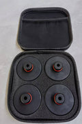 Lifting Jack Pad Set for Tesla Model 3/S/X/Y (2013–2025) 4 - Piece Rubber Pucks with Storage Case LJPFT - with | Sold by Uncle Wiener's Wholesale
