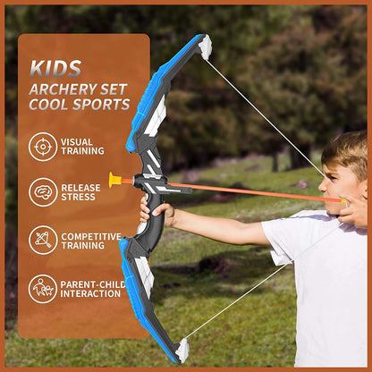 Light Up Bow And Arrow Set Kids LED Archery Toy With Targets CPS269925 - with | Sold by Uncle Wiener's Wholesale