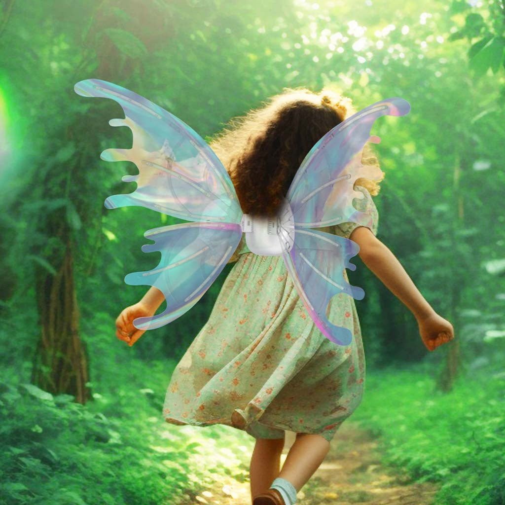 Light Up Butterfly Fairy Wings Costume Kids LED Dress Up Set CPS286059 - with | Sold by Uncle Wiener's Wholesale