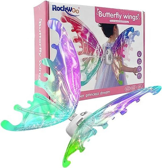 Light Up Butterfly Fairy Wings Costume Kids LED Dress Up Set CPS286059 - with | Sold by Uncle Wiener's Wholesale