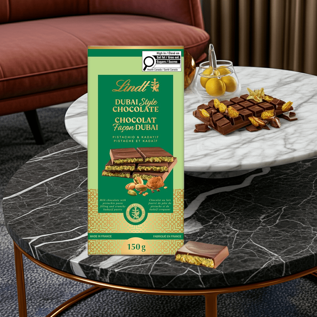 Lindt Dubai Style Chocolate Bar 150g Pistachio Milk Chocolate with Kadayif - Snack with | Sold by Uncle Wiener's Wholesale