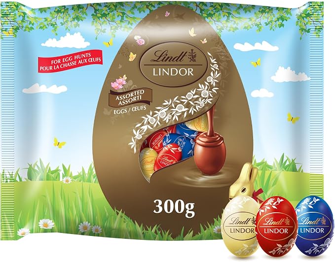 Lindt LINDOR Assorted Easter Chocolate Truffles Gift Box – Premium Milk, White & Dark Chocolate Truffles with Smooth Melting Centres - Snack with | Sold by Uncle Wiener's Wholesale