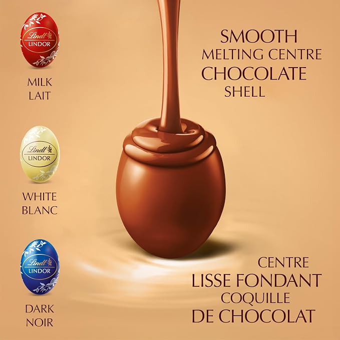 Lindt LINDOR Assorted Easter Chocolate Truffles Gift Box – Premium Milk, White & Dark Chocolate Truffles with Smooth Melting Centres - Snack with | Sold by Uncle Wiener's Wholesale