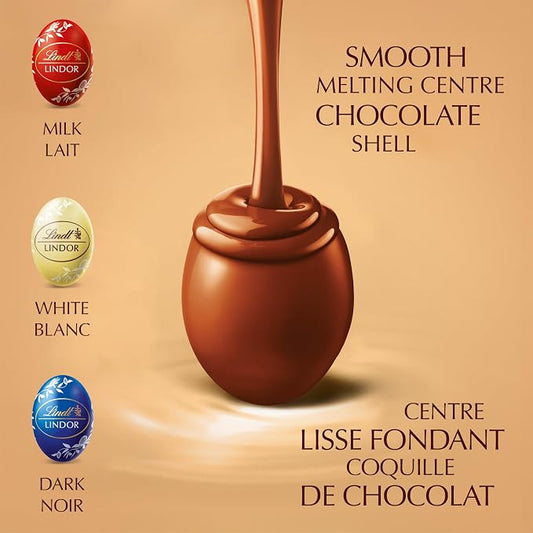 Lindt LINDOR Assorted Easter Chocolate Truffles Gift Box – Premium Milk, White & Dark Chocolate Truffles with Smooth Melting Centres - Snack with | Sold by Uncle Wiener's Wholesale