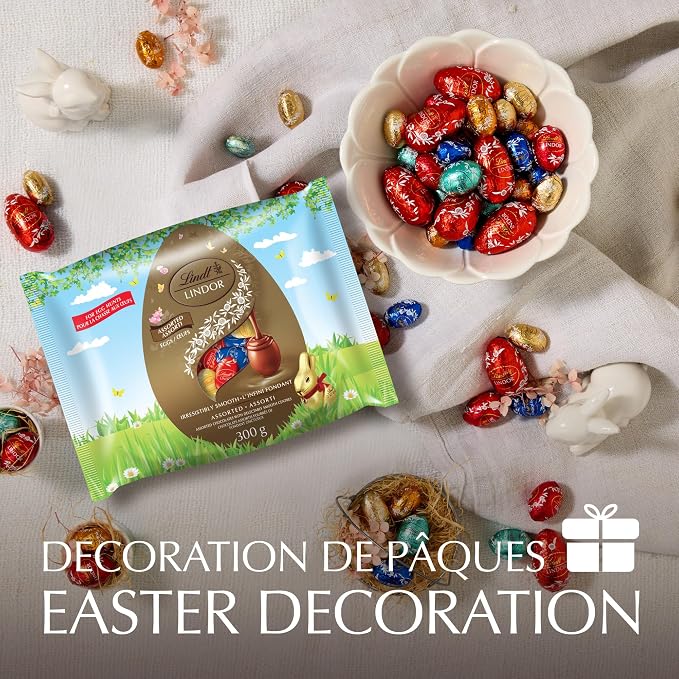 Lindt LINDOR Assorted Easter Chocolate Truffles Gift Box – Premium Milk, White & Dark Chocolate Truffles with Smooth Melting Centres - Snack with | Sold by Uncle Wiener's Wholesale