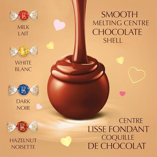 Lindt LINDOR Hazelnut Milk Chocolate Truffles – Smooth Swiss Chocolate Truffles - Snack with | Sold by Uncle Wiener's Wholesale
