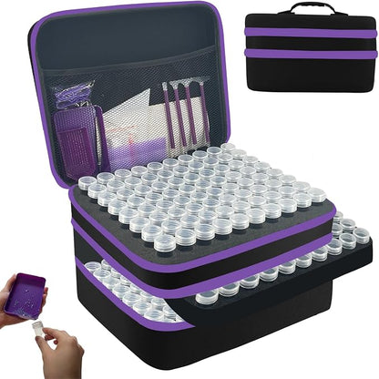 LIRUNQIU Diamond Painting Storage Case with 60 Jars and Accessories - Toys with XL (240 Jars) | Sold by Uncle Wiener's Wholesale