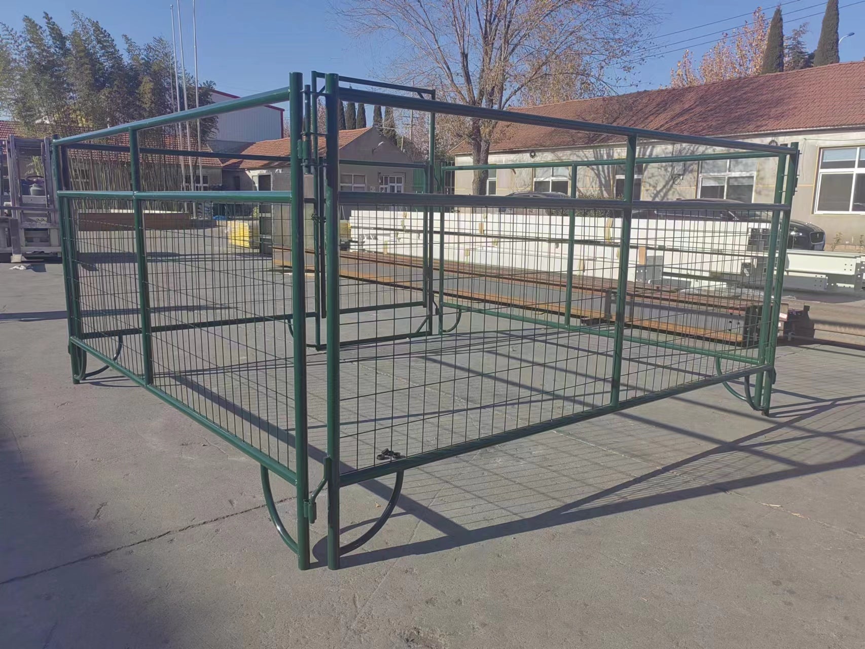 Livestock Panels for Sheep & Goats – 5 ft x 9.5 ft Heavy - Duty Steel Fencing + Optional Arch Entry Gate - with Standard Panel | Sold by Uncle Wiener's Wholesale