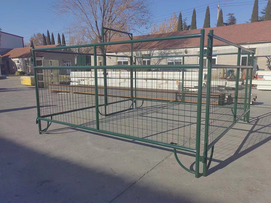 Livestock Panels for Sheep & Goats – 5 ft x 9.5 ft Heavy - Duty Steel Fencing + Optional Arch Entry Gate - with Arch Entry Gate | Sold by Uncle Wiener's Wholesale