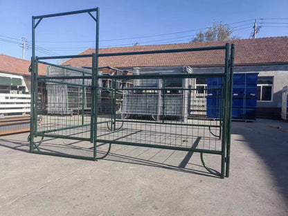 Livestock Panels for Sheep & Goats – 5 ft x 9.5 ft Heavy - Duty Steel Fencing + Optional Arch Entry Gate - with Arch Entry Gate | Sold by Uncle Wiener's Wholesale