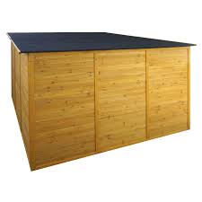 Lockable Outdoor Bicycle Storage Shed | 2 - Bike Garage & Tool Shed | Weatherproof Wood G488 - with | Sold by Uncle Wiener's Wholesale