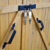 Lockable Outdoor Bicycle Storage Shed | 2 - Bike Garage & Tool Shed | Weatherproof Wood G488 - with | Sold by Uncle Wiener's Wholesale