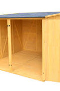 Lockable Outdoor Bicycle Storage Shed | 2 - Bike Garage & Tool Shed | Weatherproof Wood G488 - with | Sold by Uncle Wiener's Wholesale