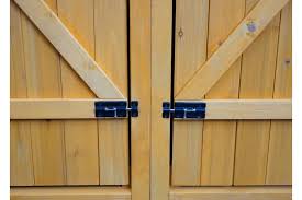 Lockable Outdoor Bicycle Storage Shed | 2 - Bike Garage & Tool Shed | Weatherproof Wood G488 - with | Sold by Uncle Wiener's Wholesale