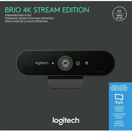 Logitech BRIO STREAM Webcam, 90 fps, USB 3.0 - with | Sold by Uncle Wiener's Wholesale