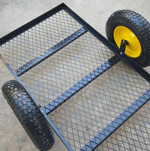 Low Profile Landscape Cart with Wide Deck & Heavy - Duty Frame LPLC4824 - with | Sold by Uncle Wiener's Wholesale