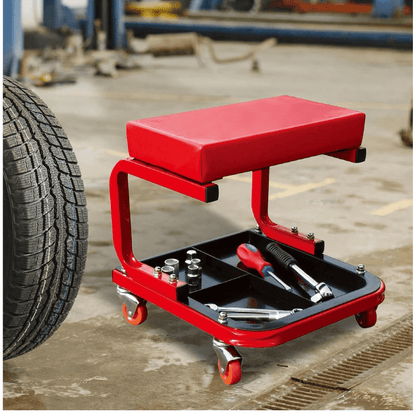 Low-Profile Rolling Mechanic Stool LD18012 - with | Sold by Uncle Wiener's Wholesale
