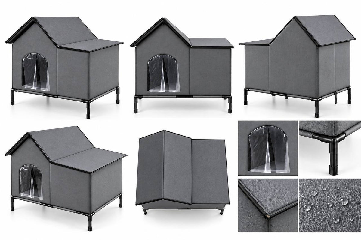 Luxury Foldable Outdoor Cat Shelter with Waterproof 900D Oxford – 384181 - with | Sold by Uncle Wiener's Wholesale