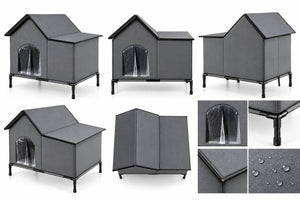 Luxury Foldable Outdoor Cat Shelter with Waterproof 900D Oxford – 384181